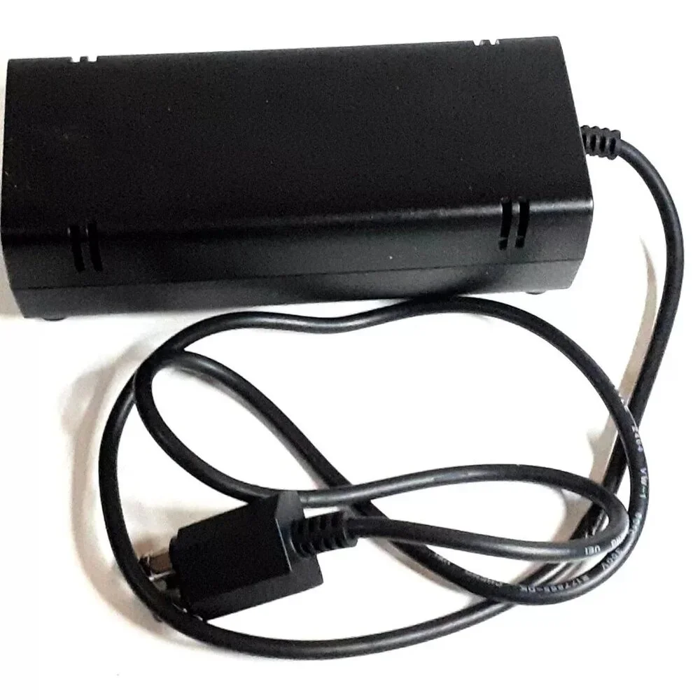 XBOX 360 S POWER SUPPLY BRICK (NO CORD) - RED LED LIGHT - WORKING OR FOR PARTS